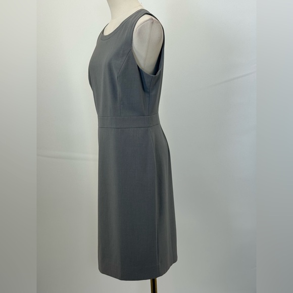 J.Crew Classic Seamed Sheath Sleeveless  Elegant Tailored Work Office Midi Dress - Picture 4 of 12